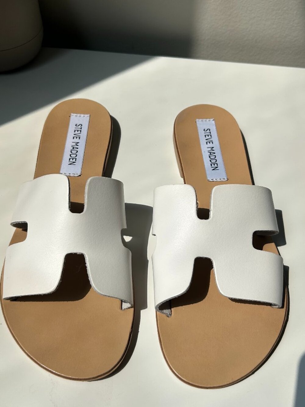Steve Madden Grady Leather Sliders
